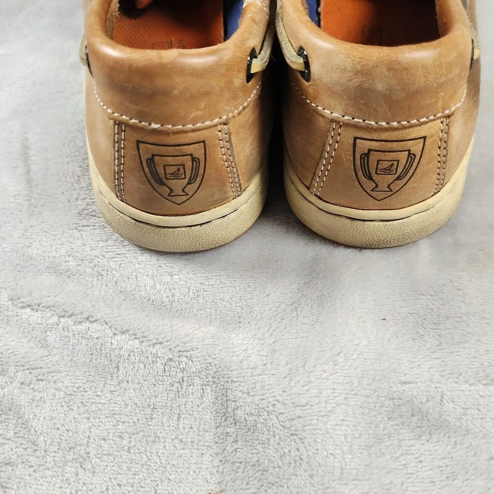 Sperry Top-Sider Gold Cup A/O 2-Eye Boat Shoes Mens 10.5 M In Tan Brown Leather